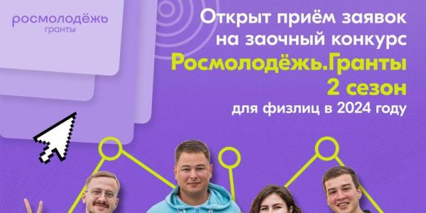 О проведении в 2024 году Всероссийского конкурса молодежных проектов среди физических лиц «Росмолодёжь. Гранты 2 сезон»